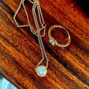 Pandora matching necklace and promise ring